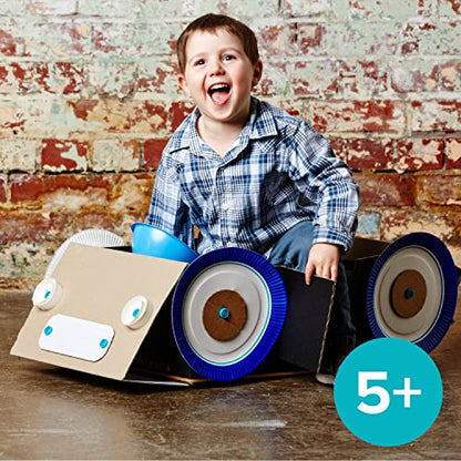 Makedo Explore | Safe Cardboard Construction Tool Kit for Kids, 50 Pieces