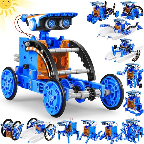 Bottleboom STEM 13-in-1 Education Solar Power Robots Toys for Boys Age 8-12, Educational Toy Science Kits for Kids