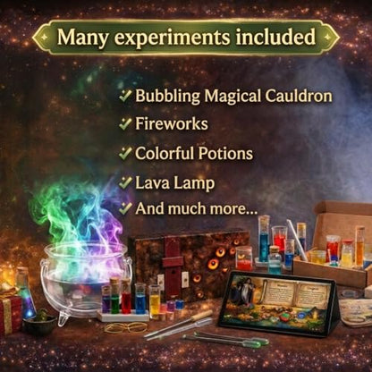 Science4you Magic Potions - Potion Making Kit for Children, Create & Mix your own Magic Potions - Magic Cauldron Toy for Kids Age 7 8 9 10 11 12+ Magic Toy & Crafts Set, Original Gift for Boys & Girls - style: 1. Mysterious Potions