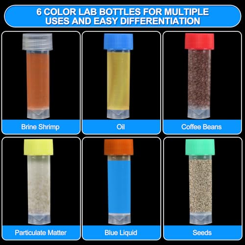36pcs 5ml vials with caps Plastic Cryogenic Test Tubes with caps lab cryovial Tube Container cryovials with 20pcs 3ML Dropper Pipette (36pcs 5ml Test Tube) - size: 36pcs 5ml test tubes