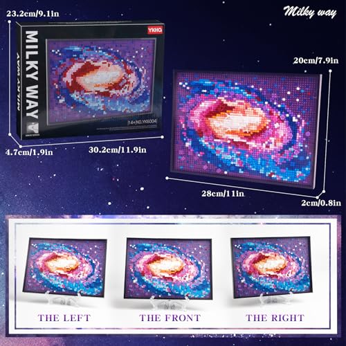 The Milky Way Galaxy 1848pcs Micro Mini Building Blocks set with Bracket - color: Galaxy