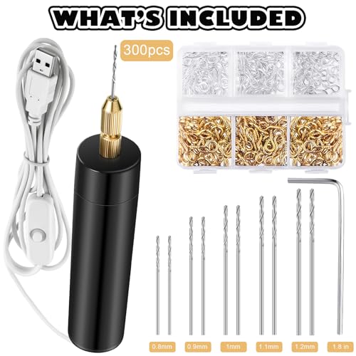 Lanties 312 Pcs Electric Resin Drill Set for Casting Resin Molds