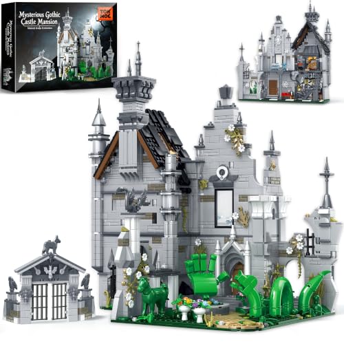 Mysterious Gothic Castle Mansion Building Blocks for Adults, 1788 PCS