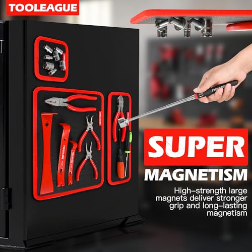 TOOLEAGUE 3Pcs Magnetic Tool Mat with 25Lb Telescoping Magnetic Pickup Pen - size: 3Pcs Magnetic Mats with Pickup Tool