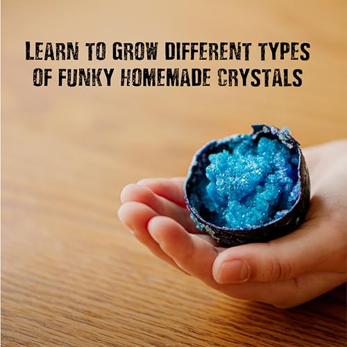 Einstein’s Crystal Craze LAB Science Kit for Kids. 18 Science Experiments Inside STEM for Boys & Girls Aged 10 and Above. Detailed Picture Guide Included. - color: Pink and Azul
