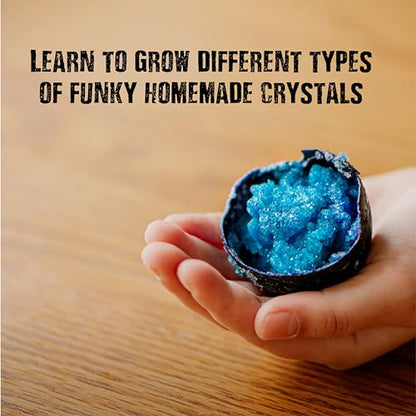 Einstein’s Crystal Craze LAB Science Kit for Kids. 18 Science Experiments Inside STEM for Boys & Girls Aged 10 and Above. Detailed Picture Guide Included. - color: Pink and Azul