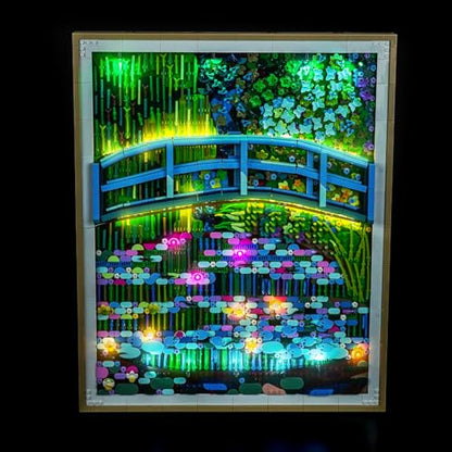 LocoLee Light kit Compatible with Lego 31220 Claude Monet – Bridge Over a Pond of Water Lilies - No Actual Model Only Lights, LED Lighting Compatible with Lego 31220 Monet (Standard Version) - style: Standard Version