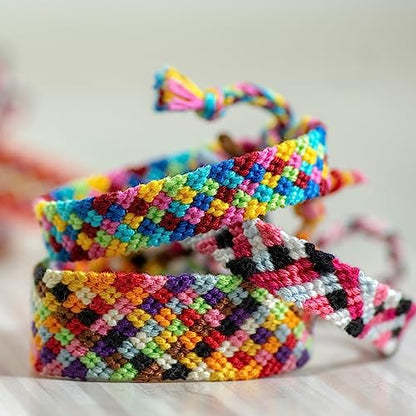 LEISURE ARTS Loom Bracelet Weaving, Bracelet Maker, Weaving Loom, Bead Loom, Bracelet Making Kit String, Weaving Kit, Beading Loom, Friendship Bracelet Making Kit, Weaving Loom for Adults (Pack of 2) - size: 9.89 x 5.01 x 0.45 inches (Pack of 2)