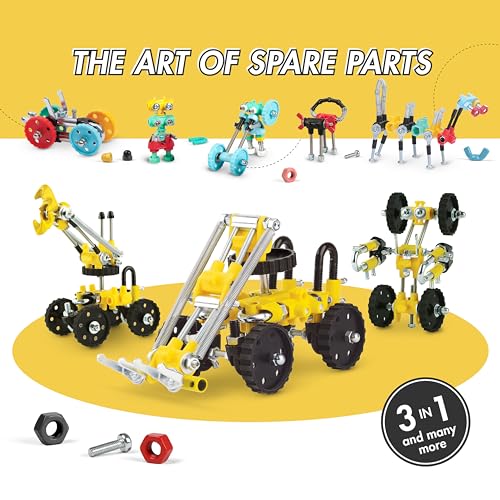 The Off Bits Build Your Own Excavator Toy, 150+ Pcs Vehicle Construction Toys, LoaderBit Educational Stem Building Toys, STEAM Gift for Kids, Engineering Kit for Kids 8 9 10 11 12 Years Old - style: LoaderBit