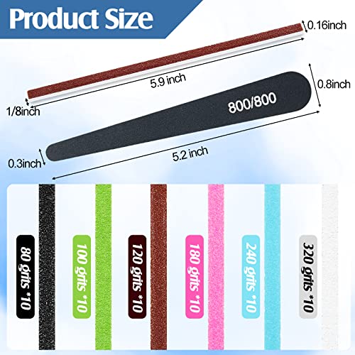 Honoson 70 Pcs Sanding Sticks Polishing Sticks Fine Sanding Twig Coded Abrasive Sand Twig for Plastic Model Assorted Metal and Wood Sand Tool Accessory for Craft(Low Grits Rating,Water Drop) - style: Water Drop