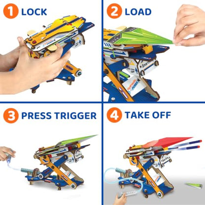Smartivity 2in1 Hydraulic Aeroplane & Dart Launcher for Kids 6-14 - style: Hydraulic Plane Launcher