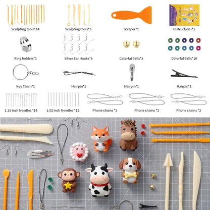 Aestd-ST Polymer Clay 82 Colors, Oven Bake Modeling Clay for Kids & Artists - color: 82 Colors
