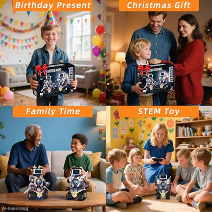 5 in 1 Robot Building Set with LED Display for Boys Kids Ages 8-12