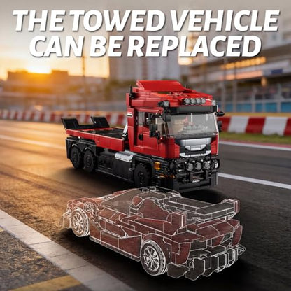 Monster Truck Tow & Sports Car Building Set for Adult 1728PCS - style: Monster Truck Sports Car