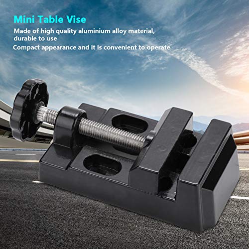 Mini Table Vise, Aluminium Alloy Small Household Bench Clamp for DIY Craft Jewelry Making, 4.3 Inch Portable Vise