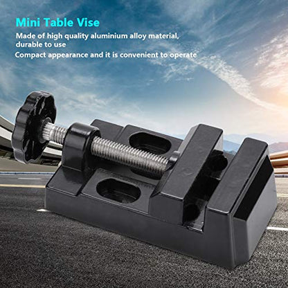 Mini Table Vise, Aluminium Alloy Small Household Bench Clamp for DIY Craft Jewelry Making, 4.3 Inch Portable Vise