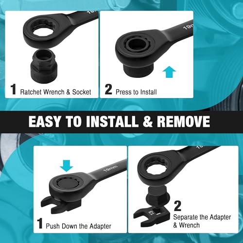 DURATECH 15-Piece Universal Ratcheting Serpentine Belt Tool Set