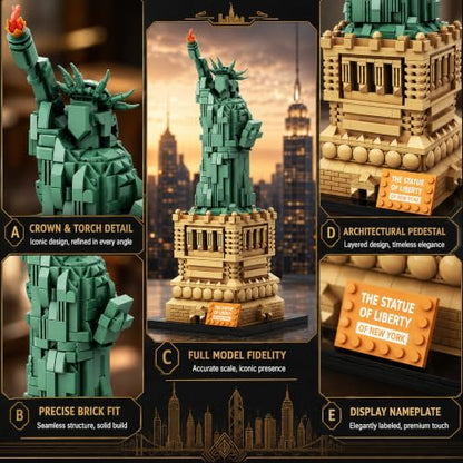 Statue of Liberty Building Blocks Sets 1470PCS - style: Statue of Liberty