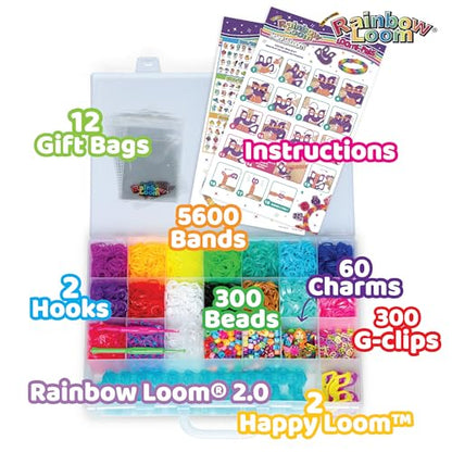 Rainbow Loom Loomi-Pals Mega Set - 5600 Bands, 60 Charms & RL2.0 Board