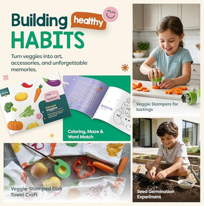 Baketivity Vibrant Veggies Kids Nutrition Kit STEM Birthday Gifts for Kids - color: 3-vibrant Veggies