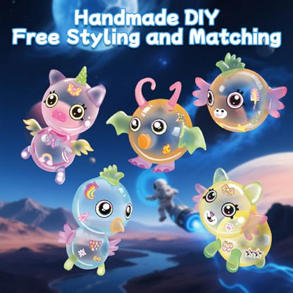 nicknack Space Rocket DIY Balloon Animals Kit with Pump Craft Kits for Kids - color: Rocket Blue