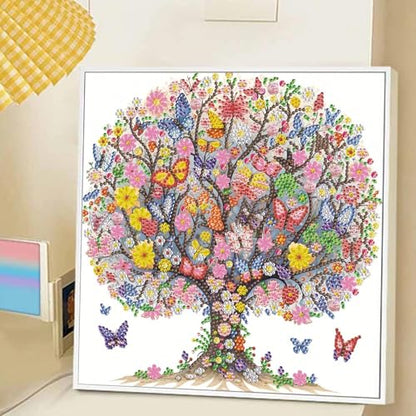 JATOK Diamond Art Kits for Adults, Tree of Life, Special-Shaped Gems - color: Indigo