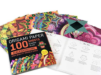 Origami Paper 100 sheets Kaleidoscope 6" (15 cm): Tuttle Origami Paper: Double-Sided Origami Sheets Printed with 12 Different Patterns: Instructions for 6 Projects Included