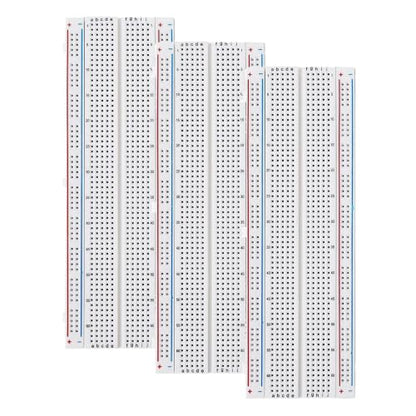 3 Set of Solderless Prototype Breadboard 830 tie Points Breadboard (Pack of 3) - size: 3x830 (Pack of 3)