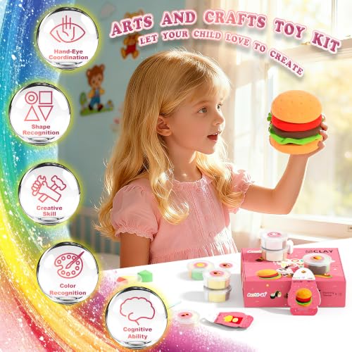 Aestd-ST Air Dry Clay Kit - Food Toy Theme, Modeling Clay for Kids - color: Food Toy Theme