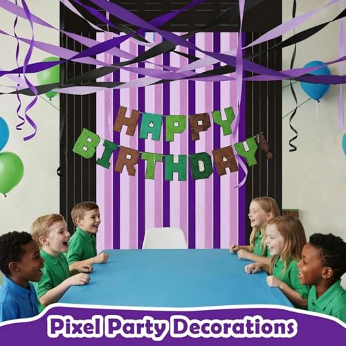 Epakh 12 Rolls Purple Black Crepe Paper Streamers 984ft - color: Purple Black
