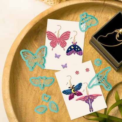 beinkmake 22Pcs Butterfly Polymer Clay Cutters Boho Clay Earrings Cutters - style: Butterfly