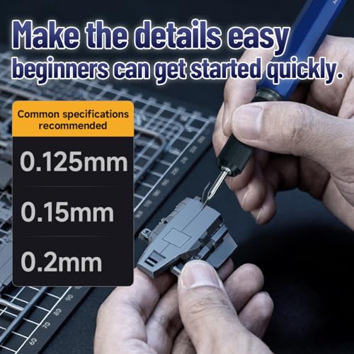 stedi Model Scriber Blades 0.125+0.2mm Tungsten Steel Replacement - style: 0.125mm+0.2mm