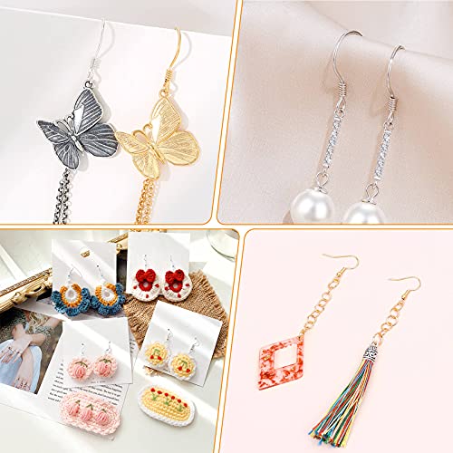 Hypoallergenic Earring Making Kit, modacraft 2000Pcs Earring Making Supplies Kit with Hypoallergenic Hooks, Earring Findings, Backs, Pins Jump Rings for Jewelry Making Supplies - size: 24 Grids-2000Pcs