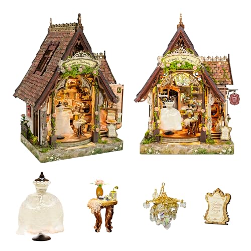 Book Nook Kit DIY Miniature House 3D Wooden Puzzle - Dream Dress Studio - color: Dream Dress Studio