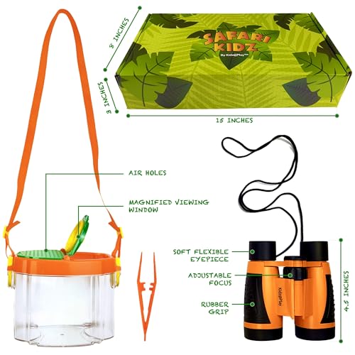 Kidz@Play Complete Orange Safari Bug Hunting Kit - color: Orange