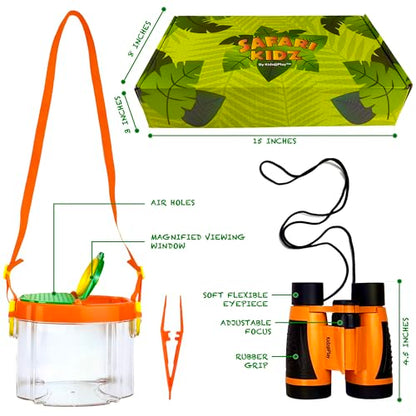 Kidz@Play Complete Orange Safari Bug Hunting Kit - color: Orange