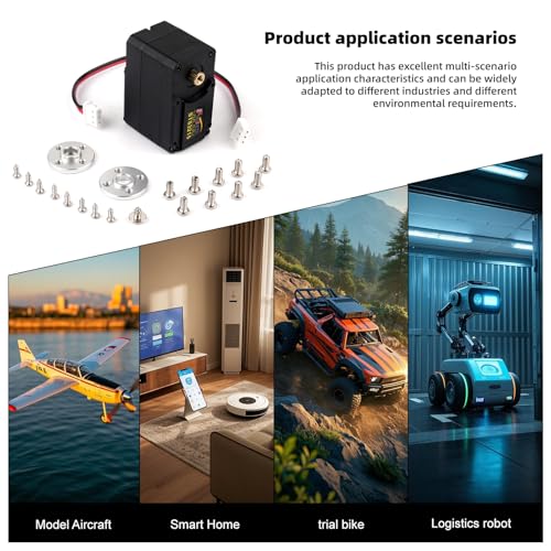 Feetech ST-3215 360° Robot Servo Motor 7.4V 19KG Magnetic Encoder Serial Bus Servo w1/345 1/191 1/147 Gear Ratio for Robotics Arm Projects SO-ARM100 URT1 Compatible (1-147 Gear Ratio)