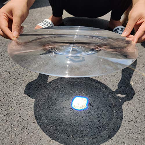 Six Seasons 2-Pack Large Fresnel Lens, 300mm(11.81"), 200mm(7.87") Focal Length PMMA for Senior Magnifying, Solar Heating & Optical Science Kits - size: Focal length 200mm