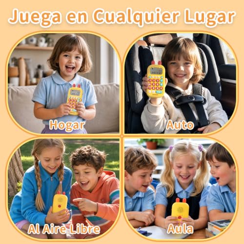 alilo Math Games for Kids Ages 5-12, Portable Spanish Math Toys for Travel - color: Yellow-spanish
