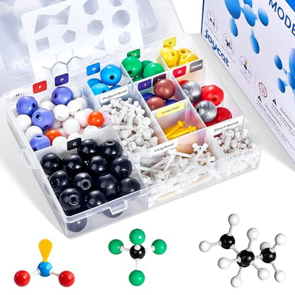 JoyCat 246-Piece Molecular Model Kit for Organic and Inorganic Chemistry - style: 246 Pieces