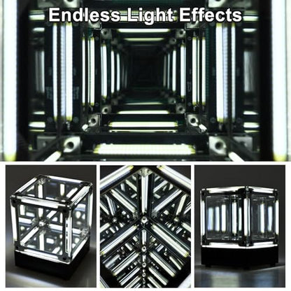 DIY LED Night Light Soldering Kit, 3D Mirror Cube Soldering Project Desk Decor with Adjustable Light Modes, Electronics STEM Present for Gamers and Makers