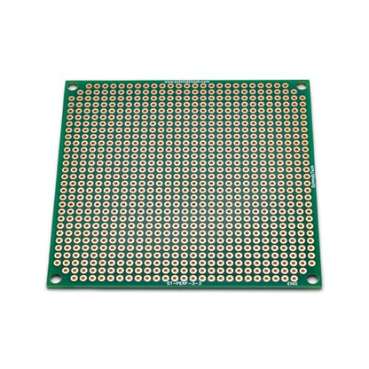 Double Sided ENIG Perf Board, PCB Board, Electronic Circuit Board for DIY Prototype Circuit, FR4, Plated Through Hole Solder Prototype Board, ST-PERF-3-3 (3" x 3") - style: 3" x 3"
