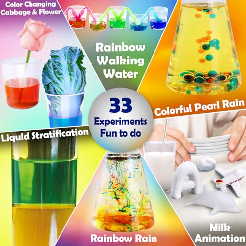 UNGLINGA 33 Experiments Science Kit for Kids - style: science kit with 33 experiments