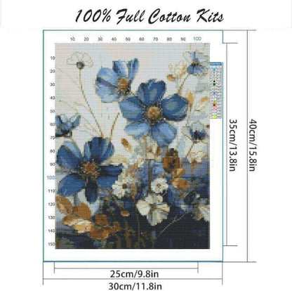 DYAIANGMU 4 Pack Stamped Cross Stitch Kit for Adults 15.7x11.8 inches - color: Y034-zh