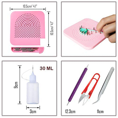 Woohome Quilling Supplies Paper Quilling Kits with 12 Quilling Tools and 36 Colors 880 Strips Quilling Paper for Craft - color: Style 3