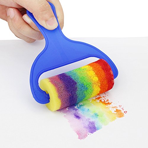 Painting Foam Brush Roller Sponge, 4 Pcs Mini Paint Tool for DIY Art Craft