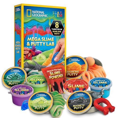 National Geographic Slime and Putty Lab Sensory Kit for Boys and Girls