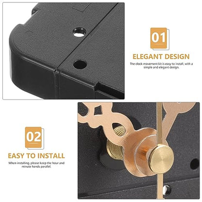SUPVOX Counter Clockwise Clock Mechanism Replacement Kit with Hands Reverse Wall Clock Movement for DIY Creative Projects 2.16 X 2.16 X 1.18 in