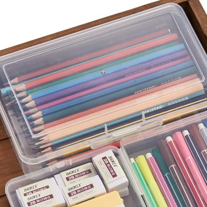 4 Pack Rectangular Clear Plastic Storage Containers, 8x4.7x2.3 inch - size: 8 x 4.7 x 2.3 inch