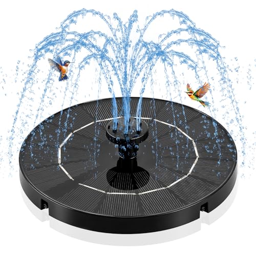 3.5W Solar Powered Water Fountain for Bird Bath Water Pump with 6 Nozzles - color: 3.5w Solar Water Fountain